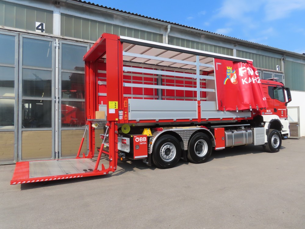 Feuerwehr Wechselladefahrzeug+ Wechselladeaufbau Logistik