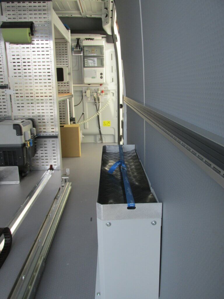 Innenausstattung für mobile Werkstatt