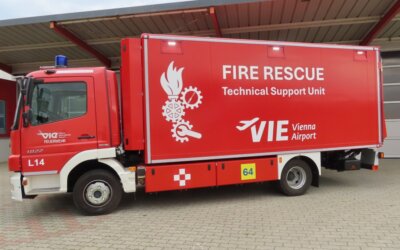 Flughafen Wien übernimmt neues Werkstättenfahrzeug für die Betriebsfeuerwehr