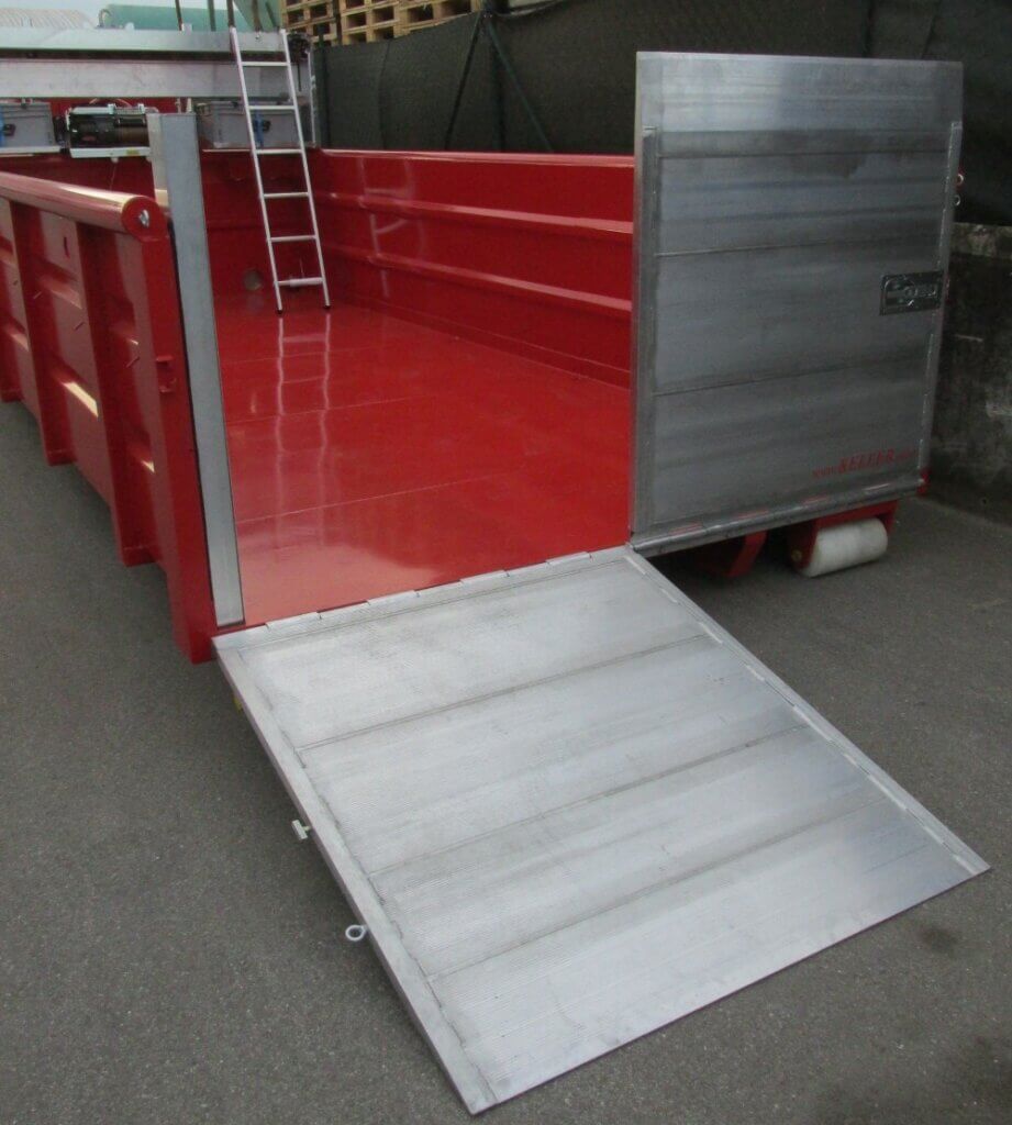 WLA-Mulde E-Fahrzeugbrand wasserdicht